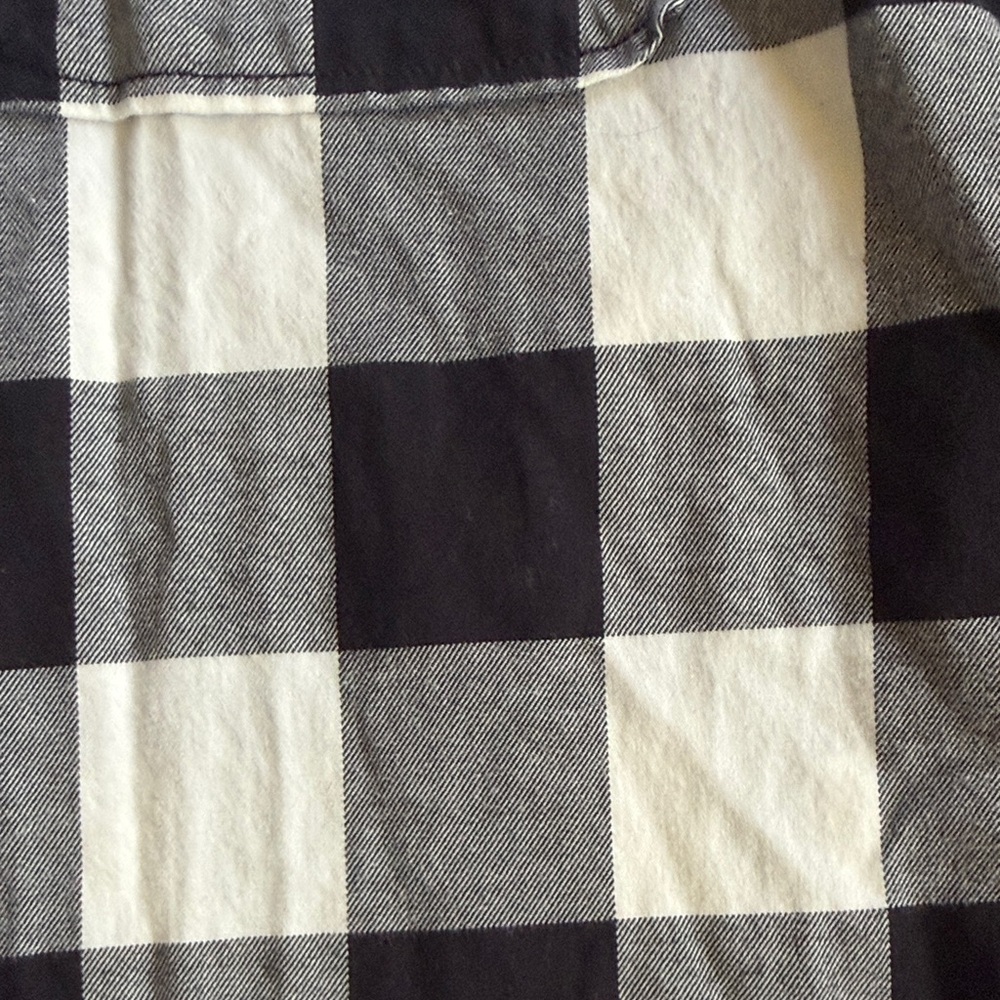 Madewell Black & White Buffalo Check Button-Up Shirt M - Picture 3 of 3